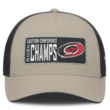 Бейсболка Carolina Hurricanes Fanatics Light Beige/Black 2026 NHL Eastern Conference Champions Locker Room Trucker Бейсболка Carolina Hurricanes Fanatics Light Beige/Black 2026 NHL Eastern Conference Champions Locker Room Trucker