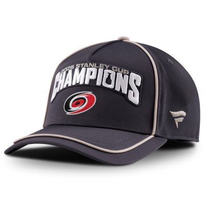 Бейсболка Carolina Hurricanes Fanatics Black 2026 Stanley Cup Champions Locker Room Structured