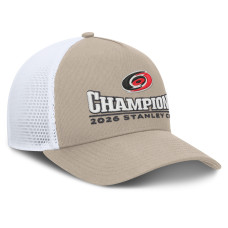 Бейсболка Carolina Hurricanes Fanatics Light Beige/White 2026 Stanley Cup Champions A-Frame Trucker Бейсболка Carolina Hurricanes Fanatics Light Beige/White 2026 Stanley Cup Champions A-Frame Trucker
