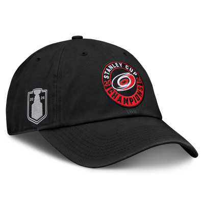 Бейсболка Carolina Hurricanes Fanatics Black 2026 Stanley Cup Champions Core Unstructured