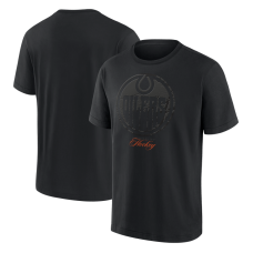 Футболка Men’s Edmonton Oilers Fanatics Blackout Heavyweight Футболка Men’s Edmonton Oilers Fanatics Blackout Heavyweight