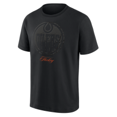 Футболка Men’s Edmonton Oilers Fanatics Blackout Heavyweight Футболка Men’s Edmonton Oilers Fanatics Blackout Heavyweight