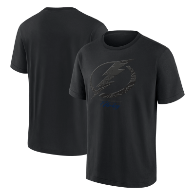 Футболка Men’s Tampa Bay Lightning Fanatics Blackout Heavyweight