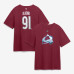 Colorado Avalanche Nazem Kadri Fanatics Burgundy Authentic Stack Name & Number T-Shirt