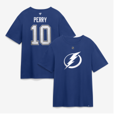 Футболка Tampa Bay Lightning Corey Perry Fanatics Blue Authentic Stack Name & Number Футболка Tampa Bay Lightning Corey Perry Fanatics Blue Authentic Stack Name & Number