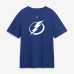 Футболка Tampa Bay Lightning Corey Perry Fanatics Blue Authentic Stack Name & Number