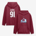 Colorado Avalanche Nazem Kadri Fanatics Burgundy Authentic Stack Name & Number Hoodie Colorado Avalanche Nazem Kadri Fanatics Burgundy Authentic Stack Name & Number Hoodie