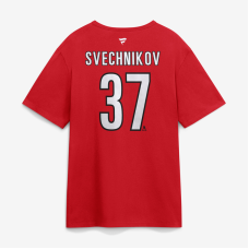 Футболка Carolina Hurricanes Andrei Svechnikov Fanatics Red 2026 Stanley Cup Final Name & Number