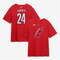 Футболка Carolina Hurricanes Seth Jarvis Fanatics Red 2026 Stanley Cup Final Name & Number