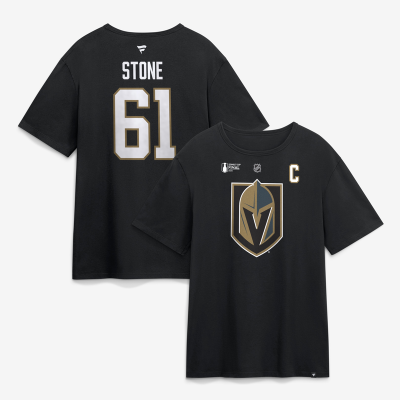 Футболка Vegas Golden Knights Mark Stone Fanatics Black 2026 Stanley Cup Final Name & Number