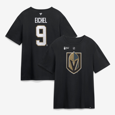 Футболка Vegas Golden Knights Jack Eichel Fanatics Black 2026 Stanley Cup Final Name & Number