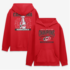 Толстовка Carolina Hurricanes Fanatics Red 2026 Stanley Cup Champions Signature Roster