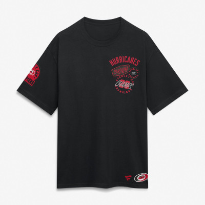 Футболка Carolina Hurricanes Fanatics Black 2026 Stanley Cup Champions Patches Heavyweight