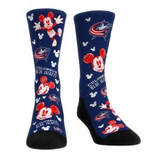 Три пары носков Mickey Mouse Columbus Blue Jackets Rock Em Unisex - Navy