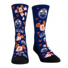 Mickey Mouse Edmonton Oilers Rock Em Socks Unisex Three-Pack Crew Socks Set - Navy