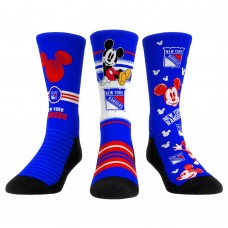 Три пары носков Mickey Mouse New York Rangers Rock Em Unisex - Blue