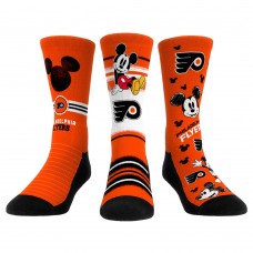 Три пары носков Mickey Mouse Philadelphia Flyers Rock Em Unisex - Orange