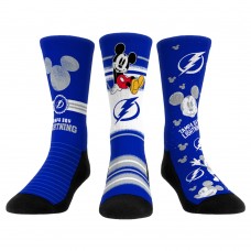 Три пары носков Mickey Mouse Tampa Bay Lightning Rock Em Unisex - Blue