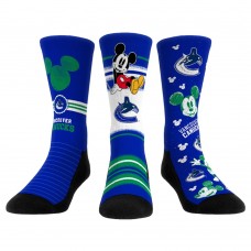 Три пары носков Mickey Mouse Vancouver Canucks Rock Em Unisex - Blue