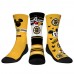 Три пары носков Mickey Mouse Boston Bruins Rock Em Youth - Gold