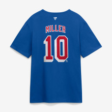 Футболка New York Rangers J.T. Miller Fanatics Blue Authentic Stack Name & Number Футболка New York Rangers J.T. Miller Fanatics Blue Authentic Stack Name & Number