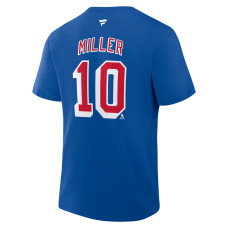 Футболка New York Rangers J.T. Miller Fanatics Blue Authentic Stack Name & Number Футболка New York Rangers J.T. Miller Fanatics Blue Authentic Stack Name & Number