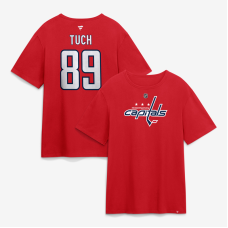 Футболка Washington Capitals Alex Tuch Fanatics Red Authentic Stack Name & Number