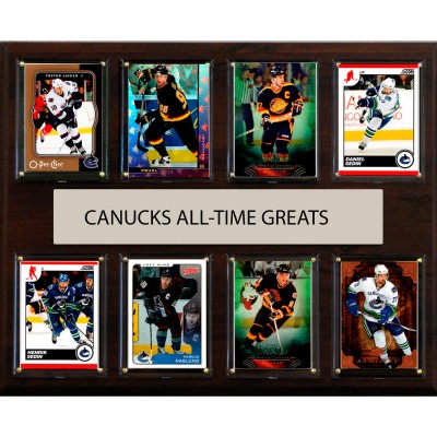 Vancouver Canucks 12 x 15 Trading Card Plaque