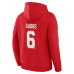 Толстовка Florida Panthers Radko Gudas Fanatics Red Authentic Stack Name & Number