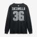 Футболка с длинным рукавом Los Angeles Kings Mats Zuccarello Fanatics Black Authentic Stack Name & Number