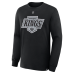 Футболка с длинным рукавом Los Angeles Kings Mats Zuccarello Fanatics Black Authentic Stack Name & Number