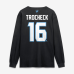 Футболка с длинным рукавом Utah Mammoth Vincent Trocheck Fanatics Black Authentic Stack Name & Number