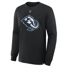 Футболка с длинным рукавом Utah Mammoth Vincent Trocheck Fanatics Black Authentic Stack Name & Number