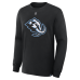 Футболка с длинным рукавом Utah Mammoth Vincent Trocheck Fanatics Black Authentic Stack Name & Number
