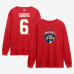 Футболка с длинным рукавом Florida Panthers Radko Gudas Fanatics Red Authentic Stack Name & Number