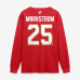 Футболка с длинным рукавом Florida Panthers Jacob Markstrom Fanatics Red Authentic Stack Name & Number