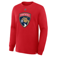 Футболка с длинным рукавом Florida Panthers Jacob Markstrom Fanatics Red Authentic Stack Name & Number