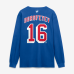 Футболка с длинным рукавом New York Rangers Pavel Dorofeyev Fanatics Blue Authentic Stack Name & Number