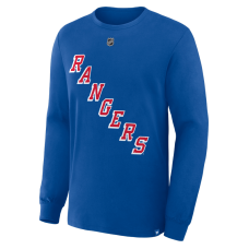 Футболка с длинным рукавом New York Rangers Pavel Dorofeyev Fanatics Blue Authentic Stack Name & Number Футболка с длинным рукавом New York Rangers Pavel Dorofeyev Fanatics Blue Authentic Stack Name & Number