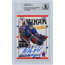 Mike Richter New York Rangers Autographed 1990-91 Score #74 Beckett Fanatics Witnessed Authenticated Rookie Card with LAST TO WEAR #35 Inscription Mike Richter New York Rangers Autographed 1990-91 Score #74 Beckett Fanatics Witnessed Authenticated Rookie Card with LAST TO WEAR #35 Inscription