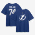 Футболка Tampa Bay Lightning John Carlson Fanatics Blue Authentic Stack Name & Number Футболка Tampa Bay Lightning John Carlson Fanatics Blue Authentic Stack Name & Number