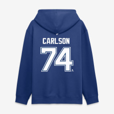 Толстовка Tampa Bay Lightning John Carlson Fanatics Blue Authentic Stack Name & Number