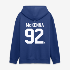 Толстовка Gavin McKenna Toronto Maple Leafs Fanatics Authentic Stack Name & Number - Blue