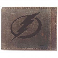 Tampa Bay Lightning Bifold Leather Wallet - Brown