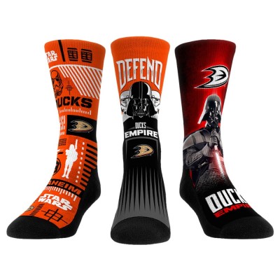 Три пары носков Darth Vader & Stormtrooper Anaheim Ducks Rock Em Star Wars