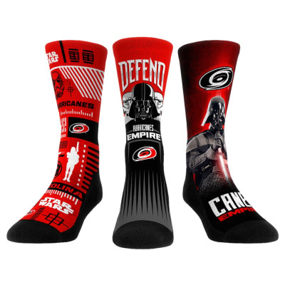 Носки 3 пары Unisex Carolina Hurricanes Darth Vader & Stormtrooper Rock Em Socks Star Wars