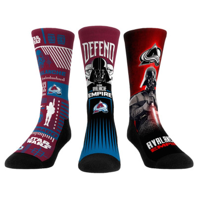 Три пары носков Darth Vader & Stormtrooper Colorado Avalanche Rock Em Star Wars