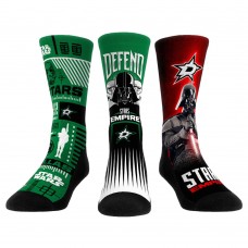 Darth Vader & Stormtrooper Dallas Stars Rock Em Socks Star Wars Three-Pack Crew Socks Set