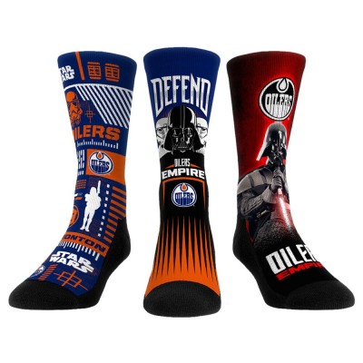 Три пары носков Darth Vader & Stormtrooper Edmonton Oilers Rock Em Star Wars