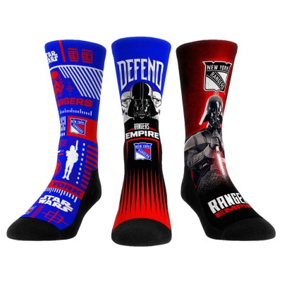 Три пары носков Darth Vader & Stormtrooper New York Rangers Rock Em Star Wars